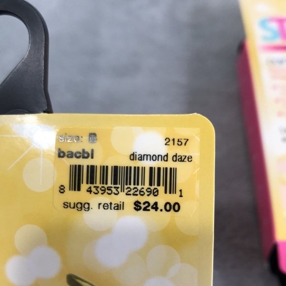 3 Pairs Star Power By Spanx Shaping Tights Diamond Daze Black New - Picture 3 of 7